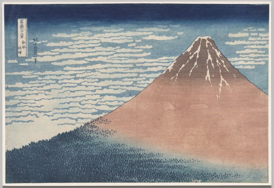 South Wind, Clear Sky, from Thirty-Six Views of Mount Fuji (early 1830s)