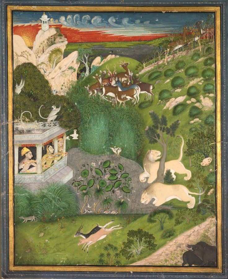 Royal women shooting from a pavilion (c. 1810)