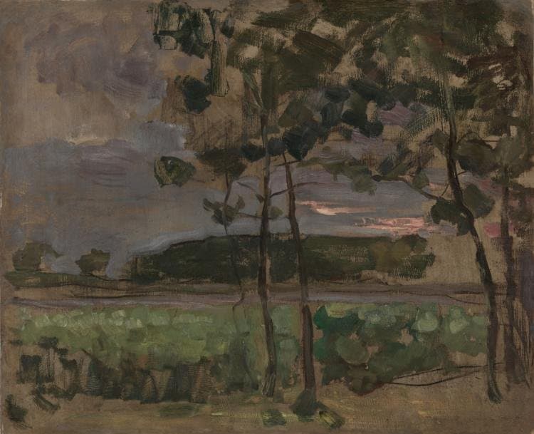 Field with Young Trees in the Foreground (c. 1907)