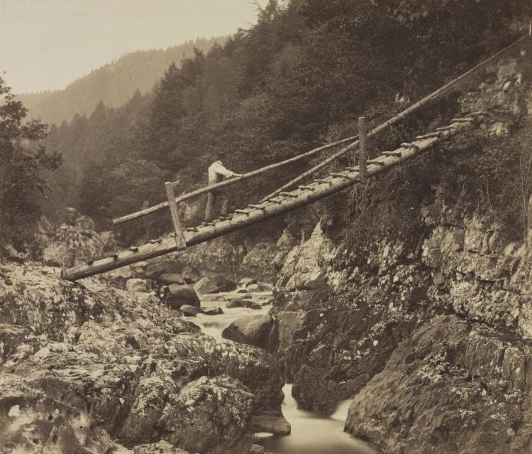 The Miners' Bridge, on the Llugwy, North Wales (1857)