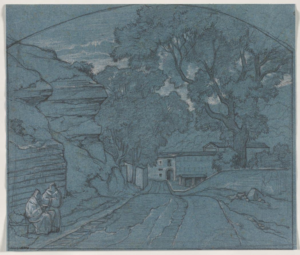 Landscape with Two Monks (c. 1840)