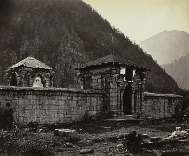 Temple at Naveshera, Kashmir, India (1864)