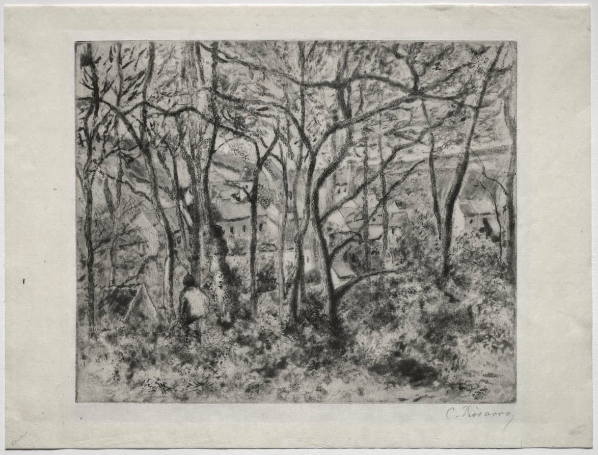 Wooded Landscape at L'Hermitage, Pontoise (1879)