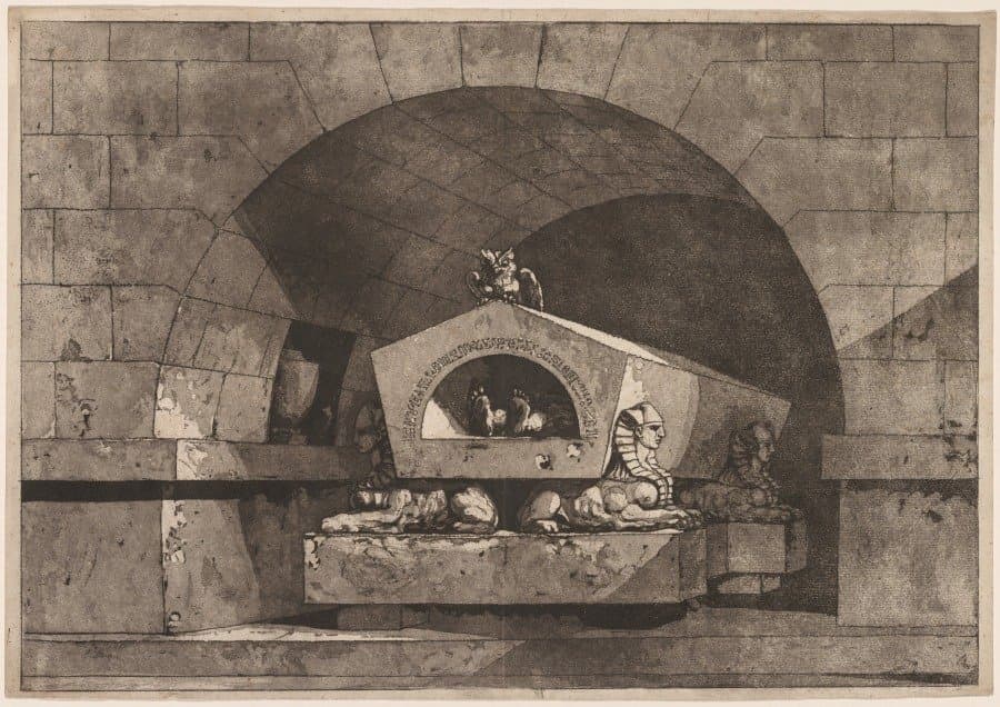 Tomb with Sphinxes and an Owl (c. 1779–84)