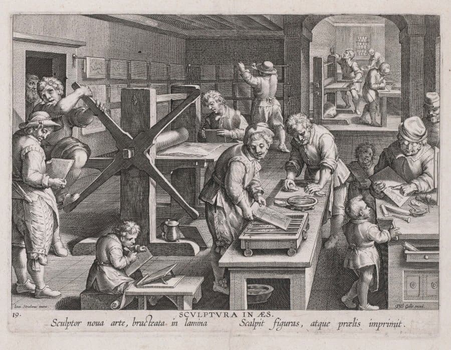 Sculptura in Aes, The Workshop of an Engraver (c. 1591)