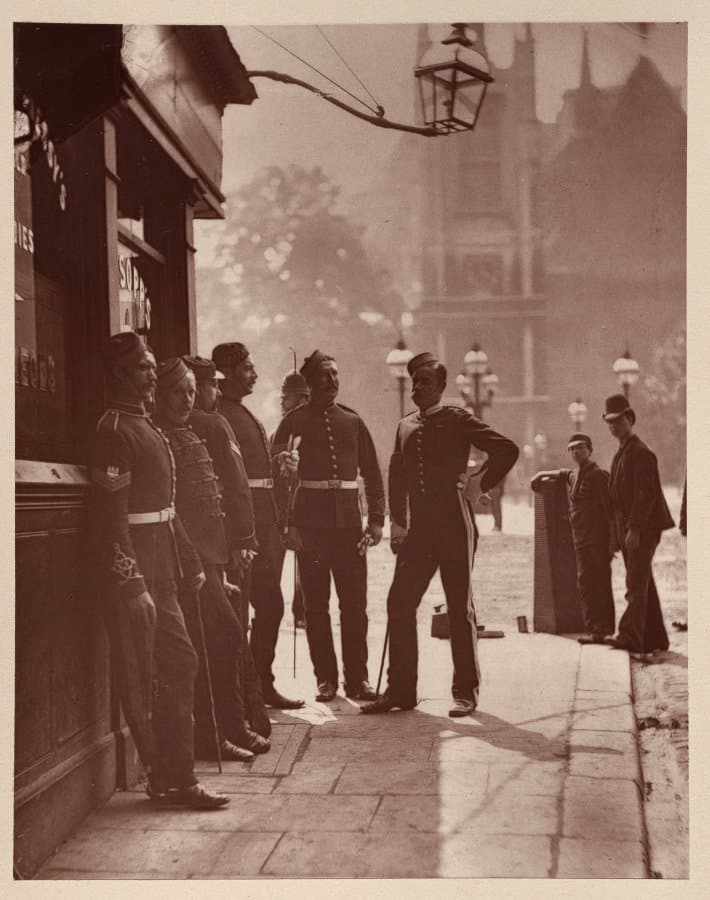 Recruiting Sergeants at Westminster (1877)