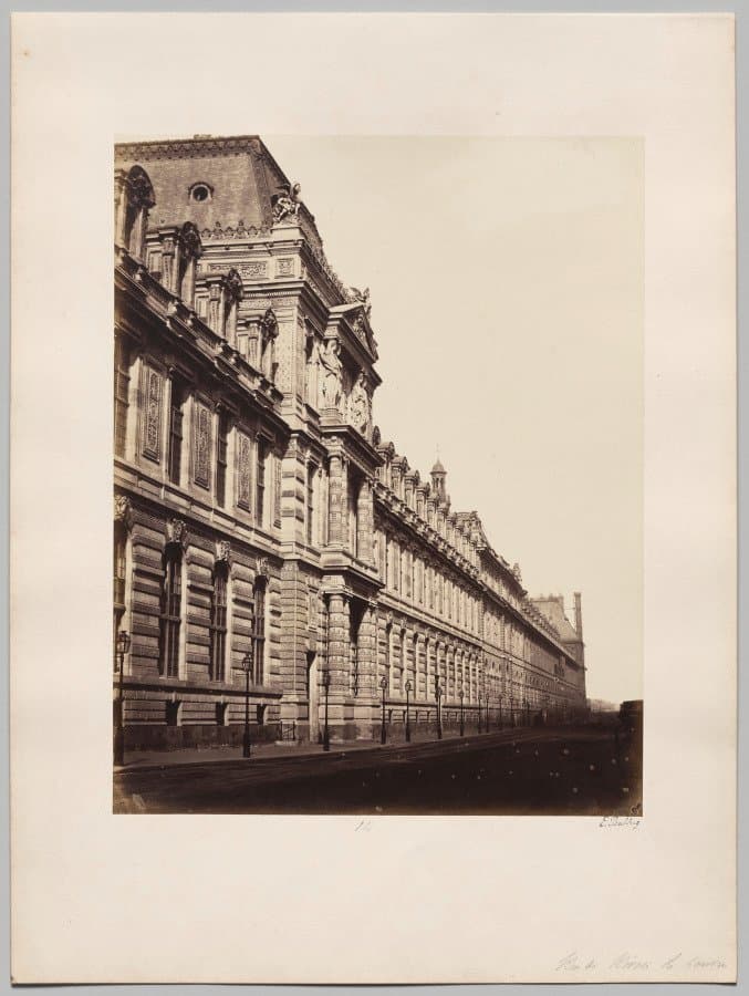 Louvre, Façade rue de Rivoli, Paris (1855)