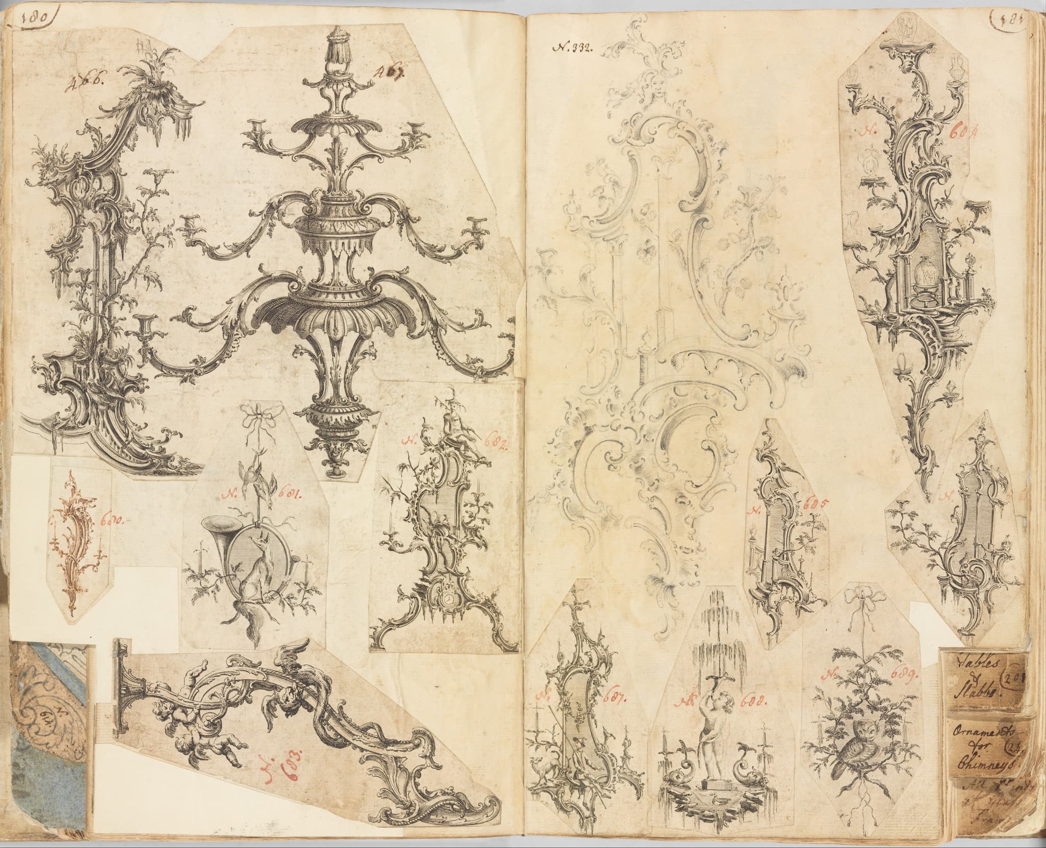 Scrapbook of Drawings and Prints