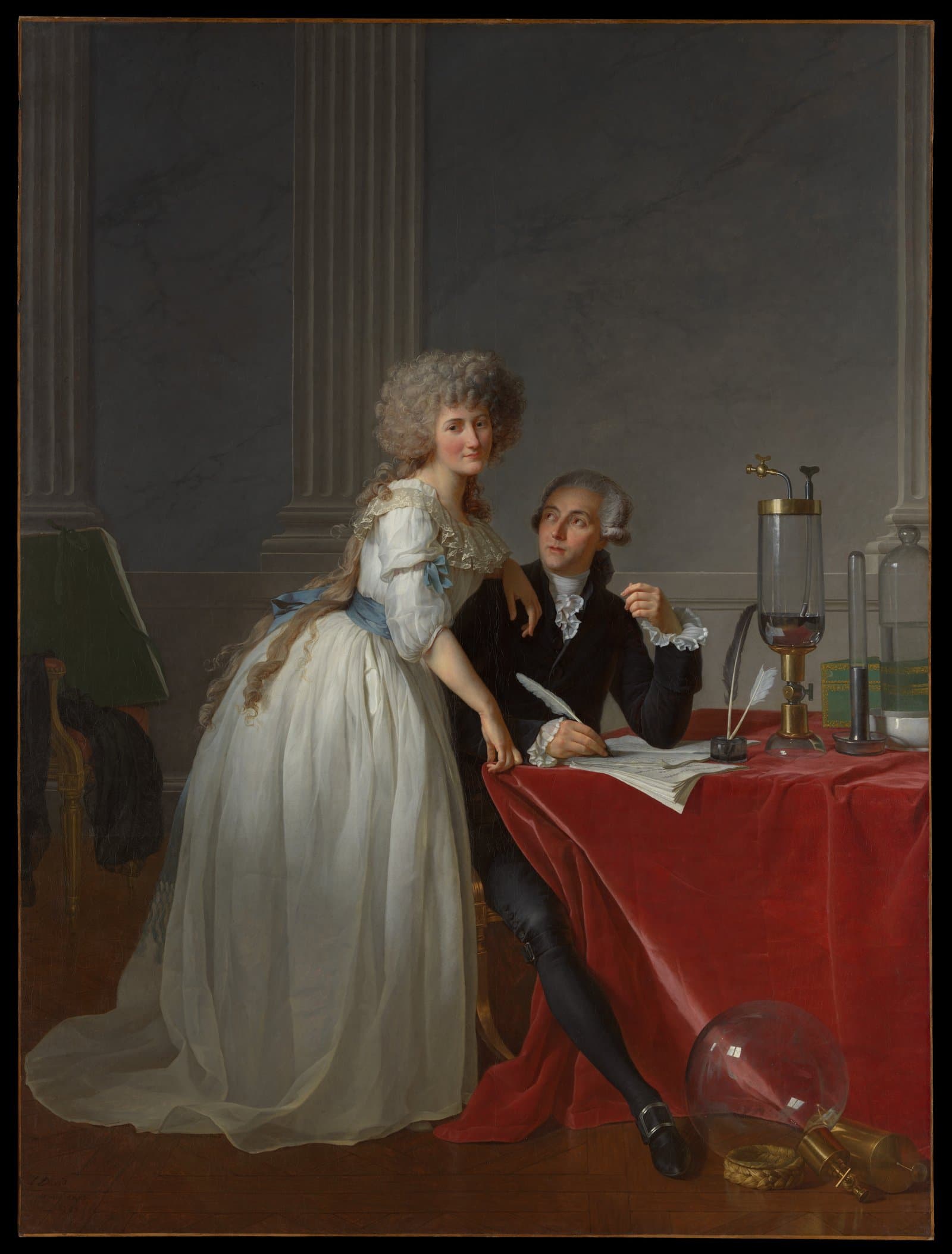 Antoine Laurent Lavoisier (1743–1794) and Marie Anne Lavoisier (Marie Anne Pierrette Paulze, 1758–1836)