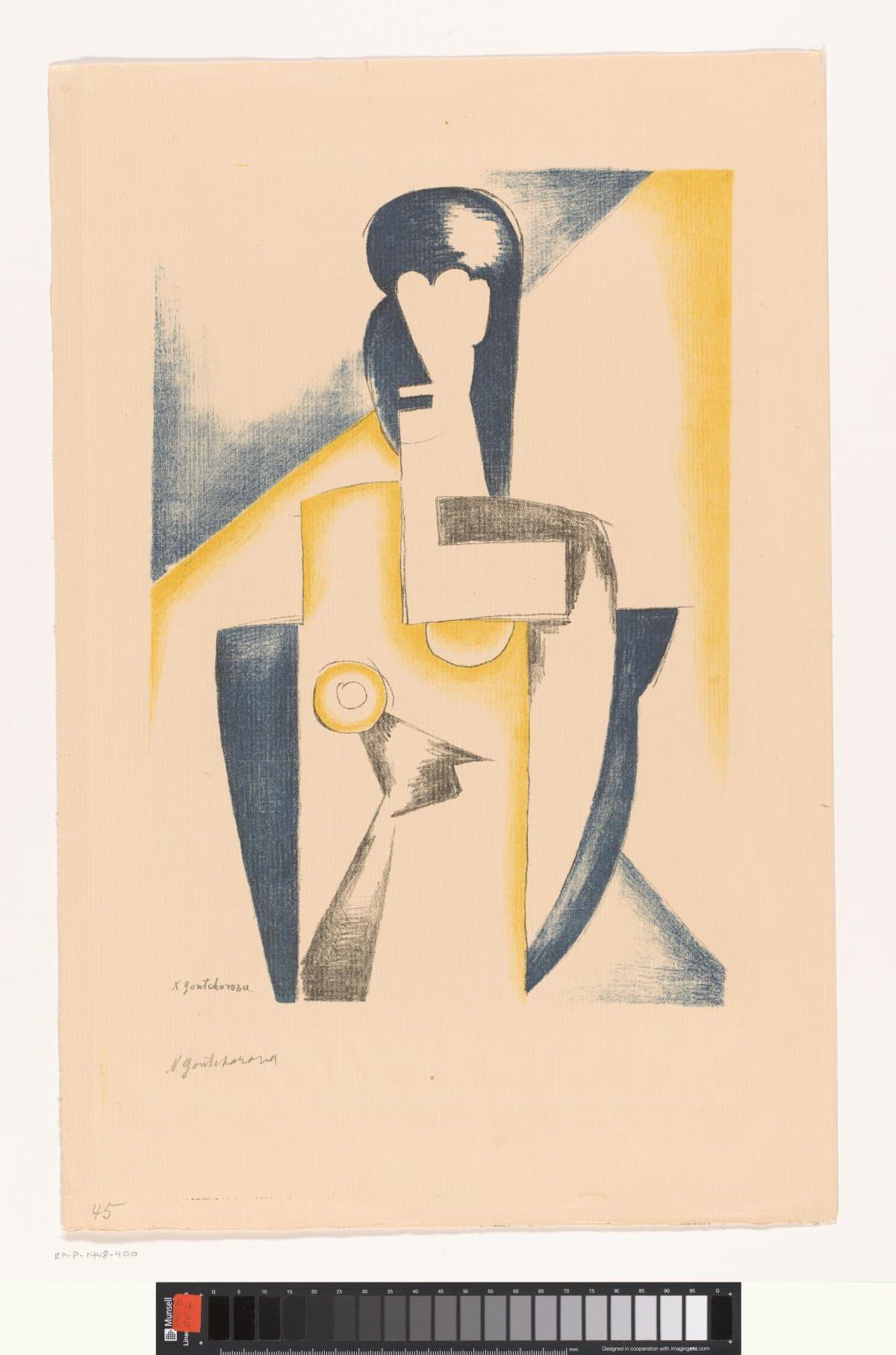 Untitled (Weibliche Halbfigur) (Female Half-Figure)