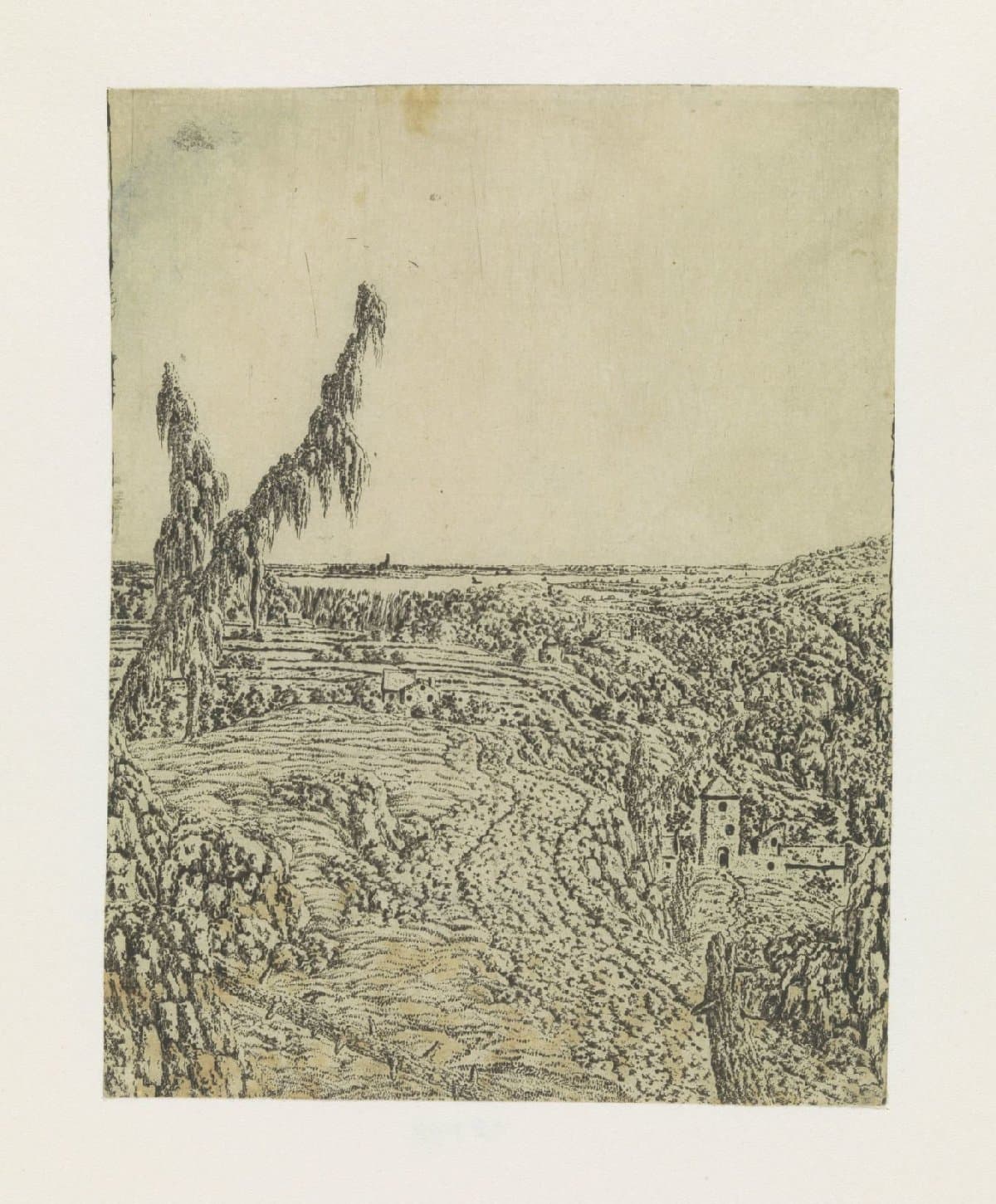 Landscape with a Plateau, a River in the Distance