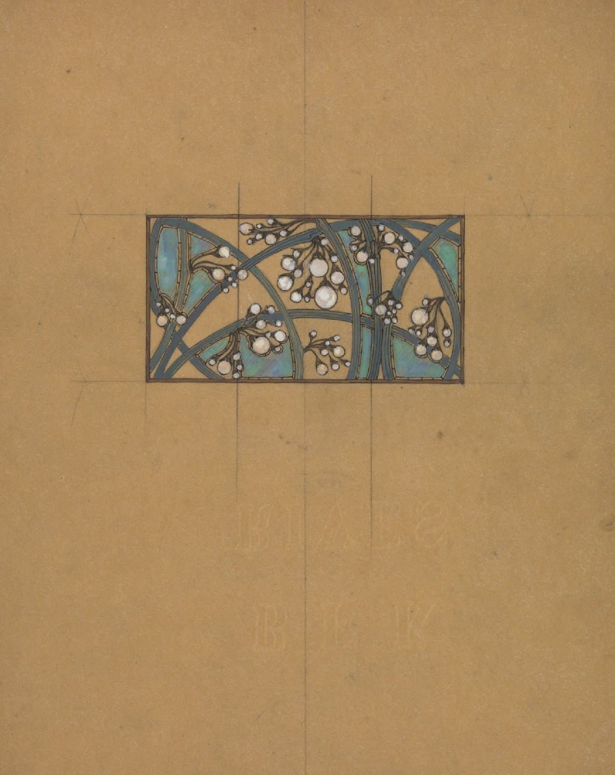 Ontwerp voor de plaque van een collier-de-chien