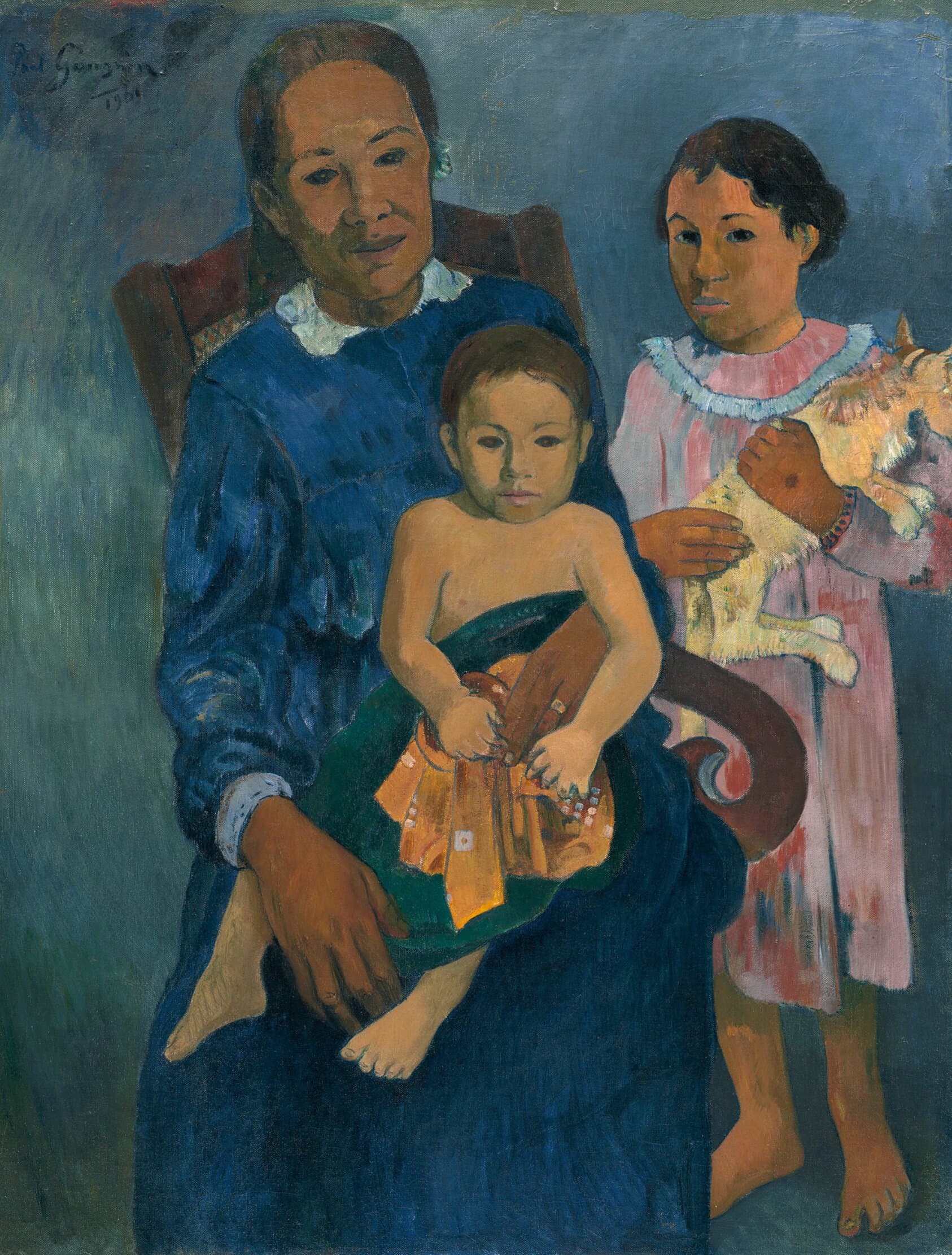 Polynesian Woman with Children (1901)