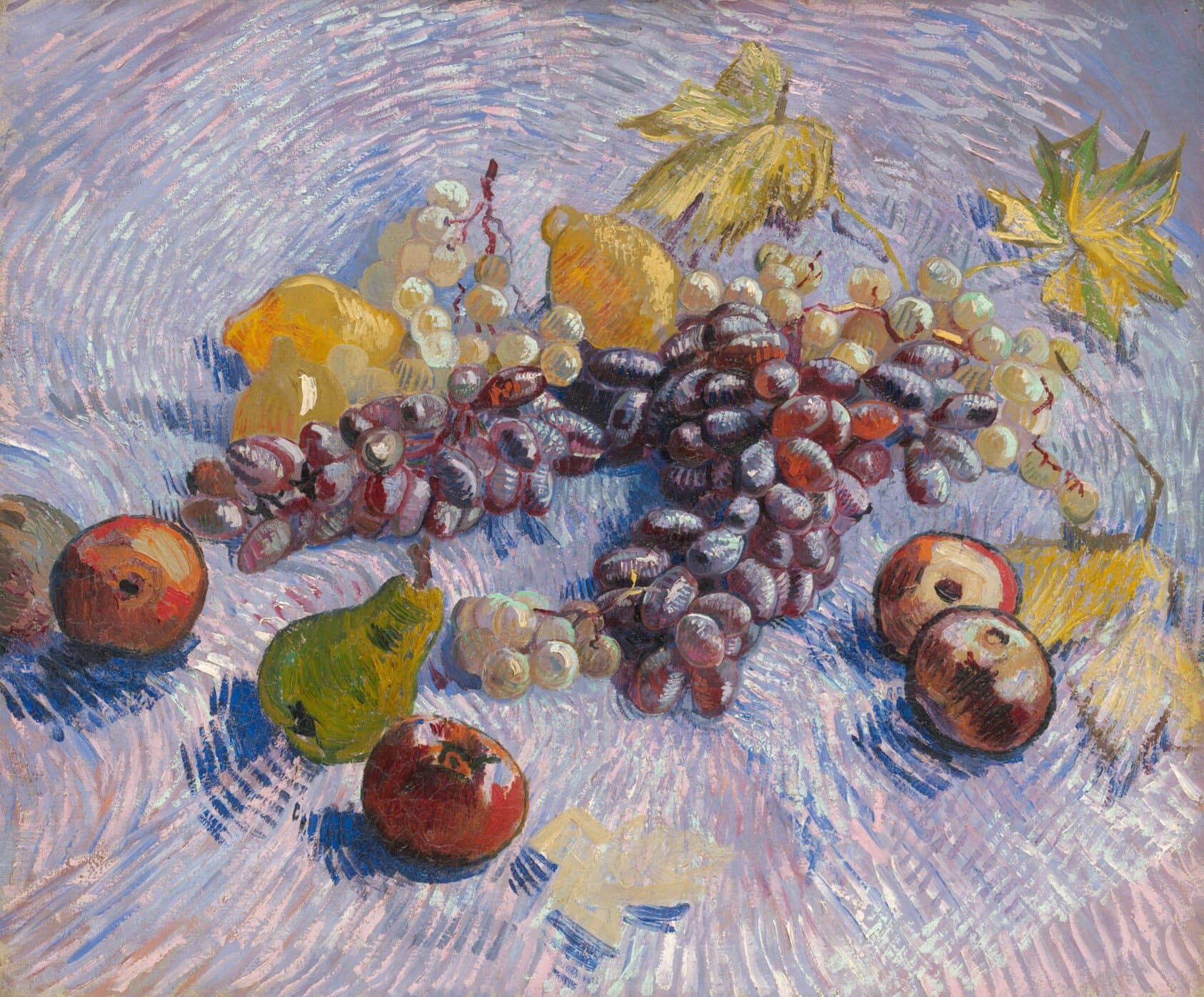 Grapes, Lemons, Pears, and Apples (1887)