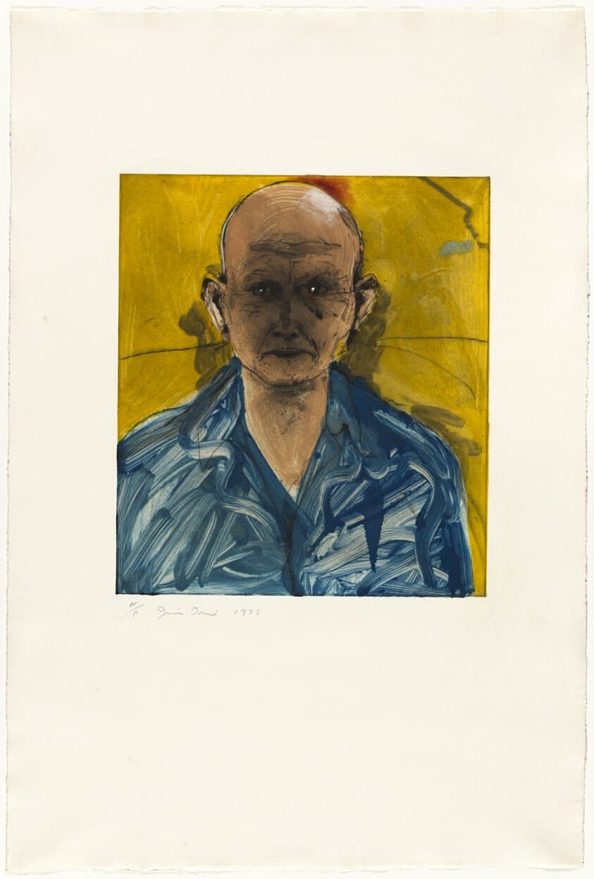 A Hand-Painted Self-Portrait (1975)