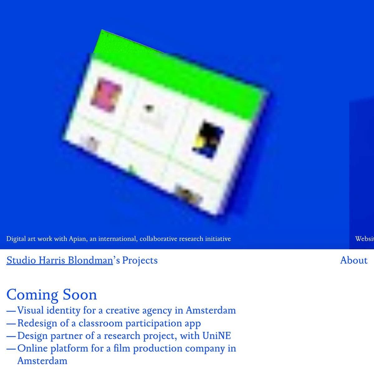 Studio Harris Blondman, digital, graphic, and design