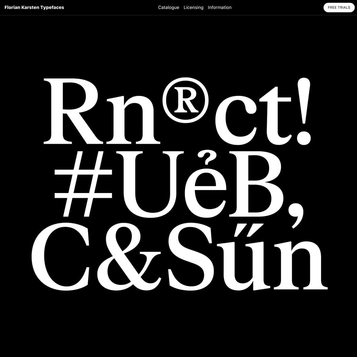 Florian Karsten Typefaces