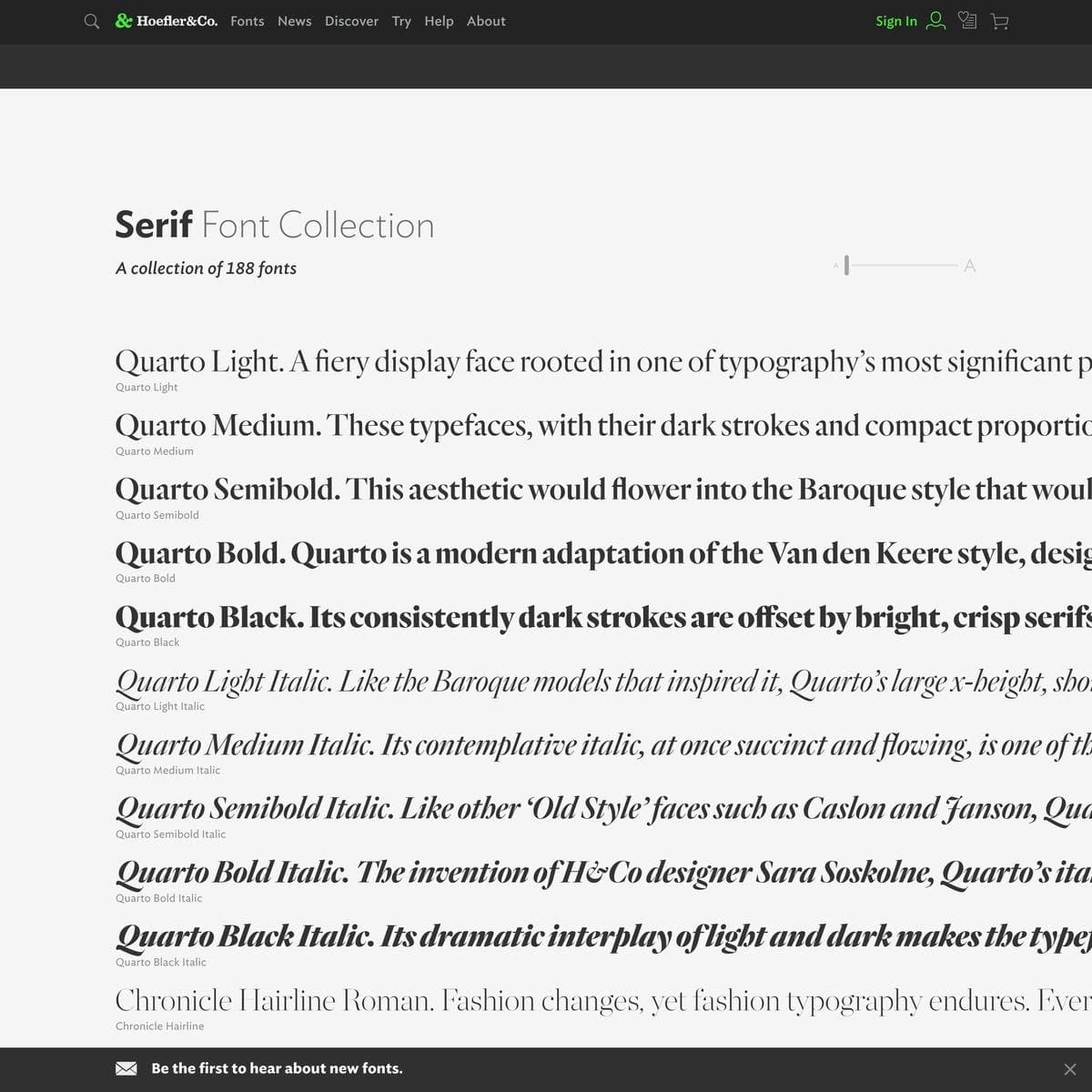 Fonts by Hoefler&amp;Co.