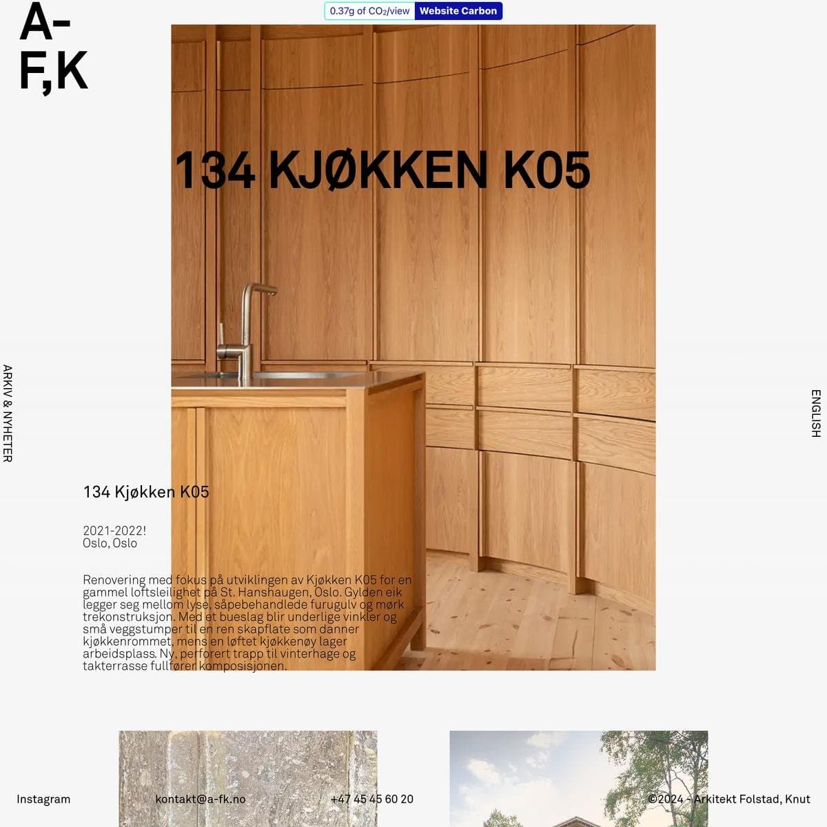 Arkitekt Folstad, Knut - Arkitekt i Oslo