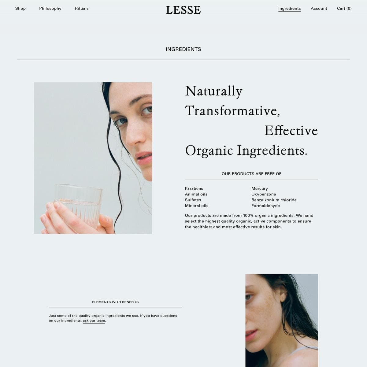 Ingredients | LESSE