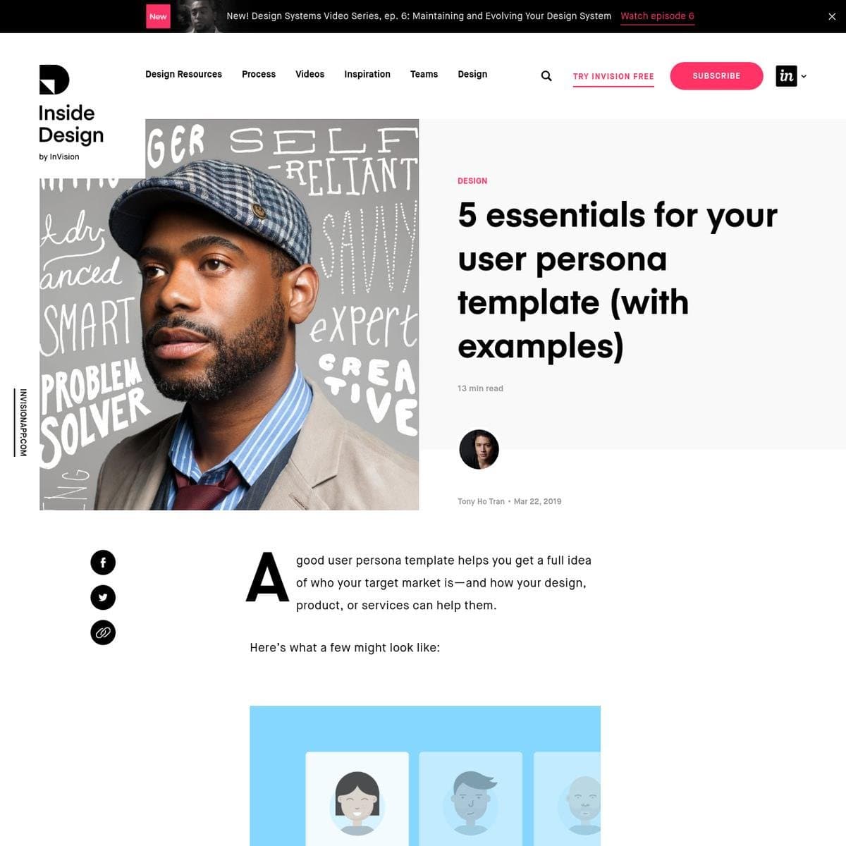 5 essentials for your user persona template (with examples) | Inside Design Blog