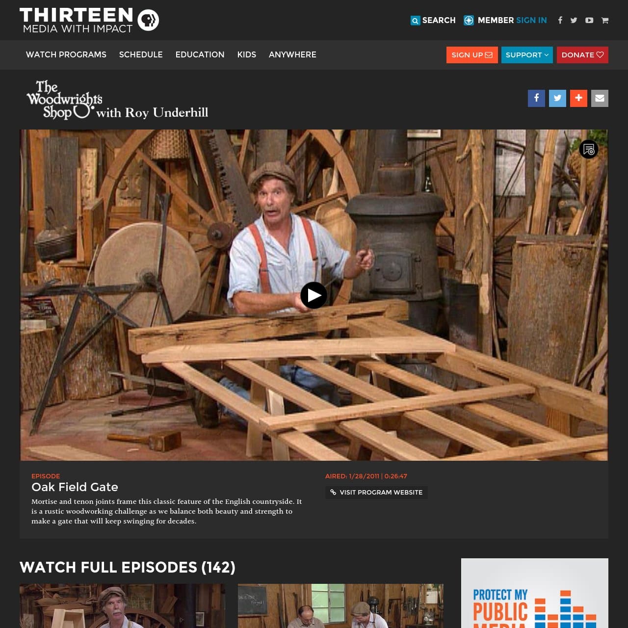 Oak Field Gate | The Woodwright's Shop | Video | THIRTEEN - New York Public Media