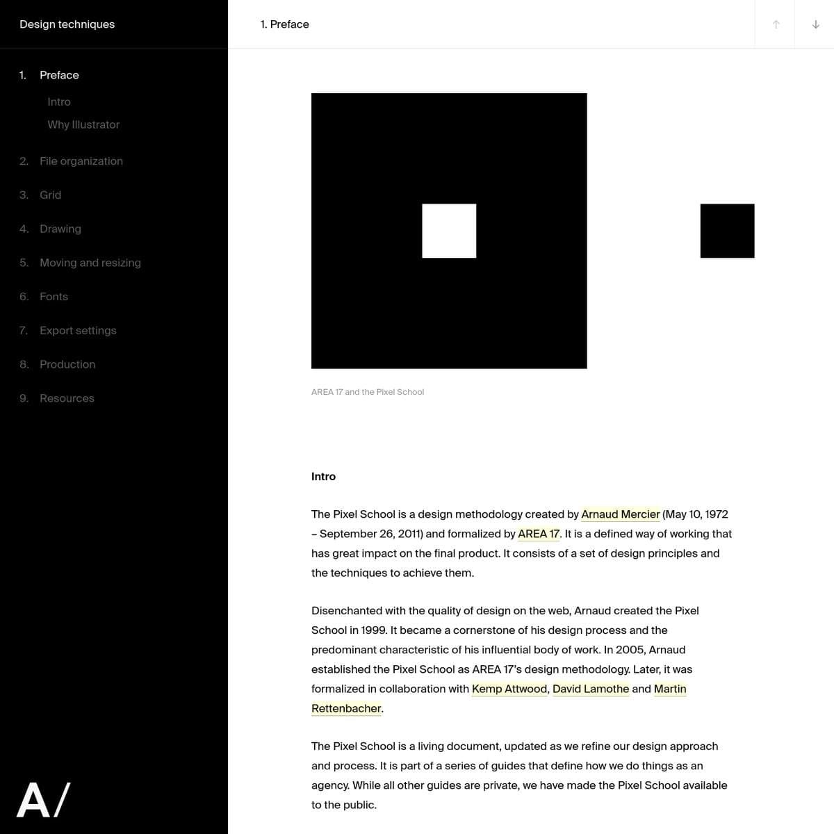 Design techniques - AREA 17