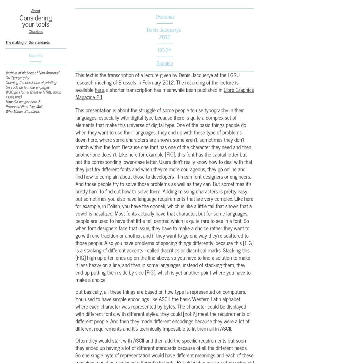 Unicodes - LGRU Reader