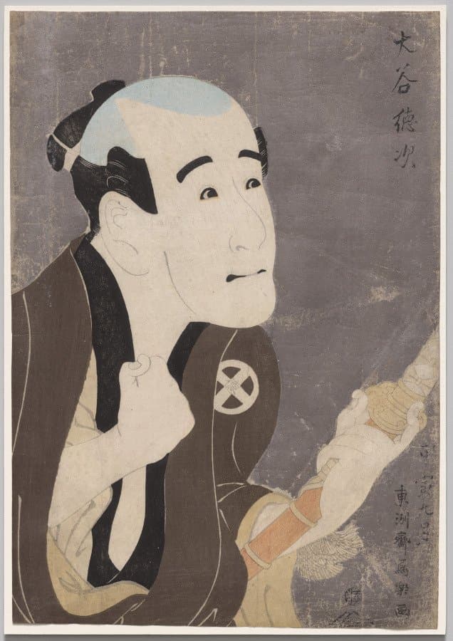 Otani Tokuji I as the Retainer Sodesuke in "Flowering Irises: A Soga Vendetta of the Bunroku Era" (1794)