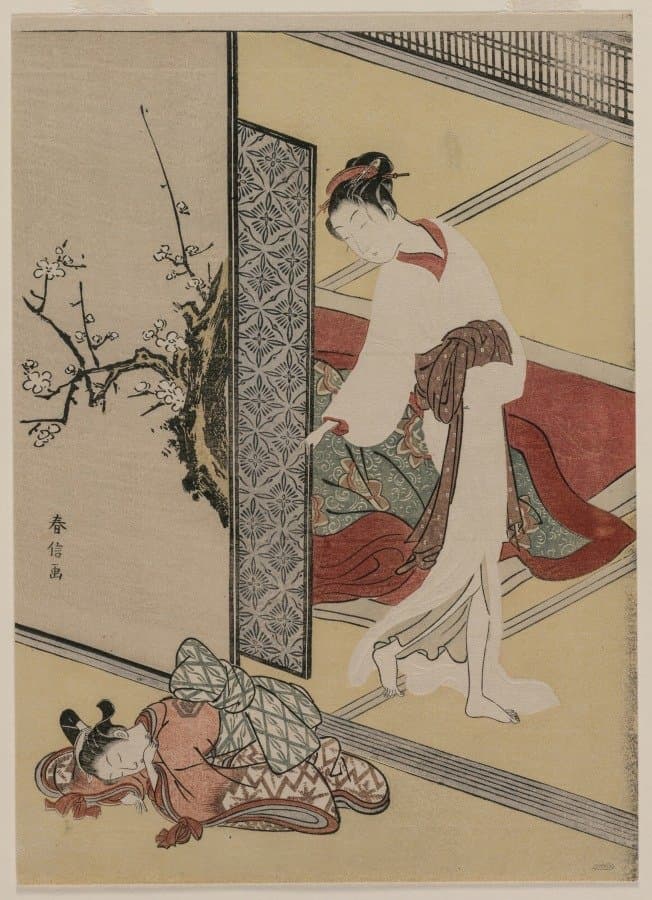 Courtesan and Sleeping Attendant (late 1760s)