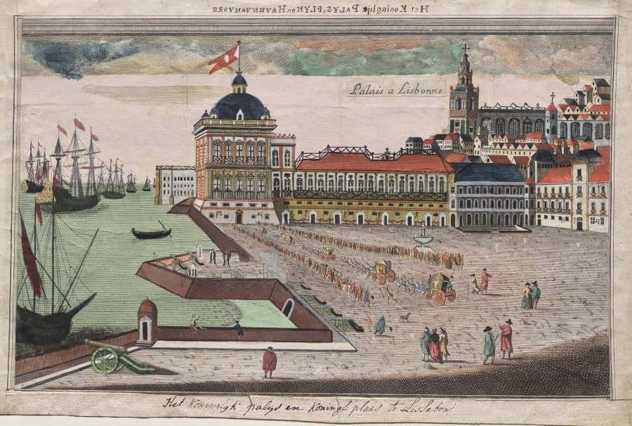 Vista y Prospettiva del Palacio del Rey de Portugal en Lisbona (c. 1766–1801)