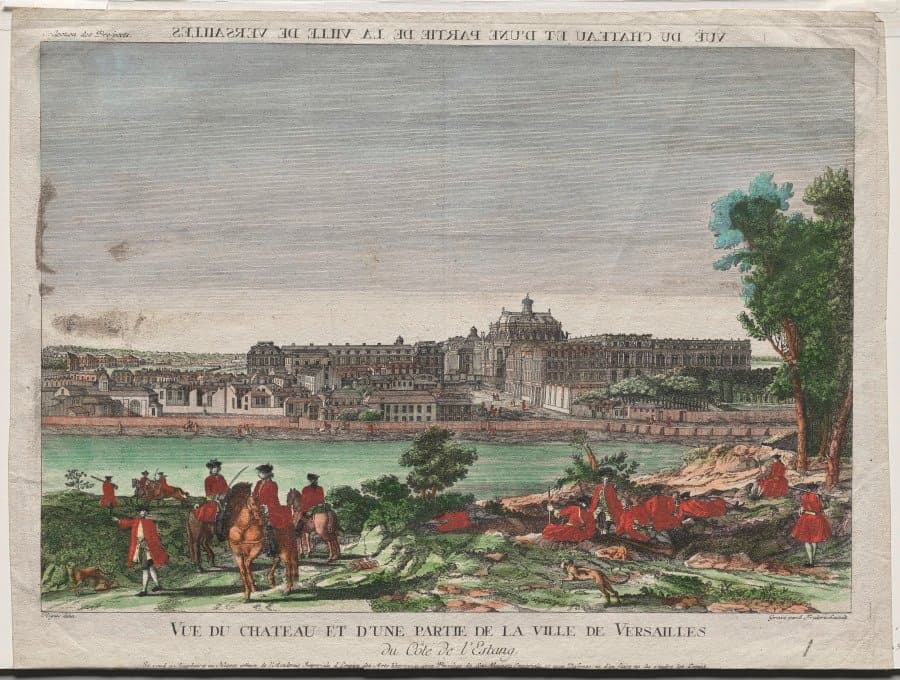 Vue du Chateau et d'une Partie de la Ville de Versailles (c. 1770–1800)