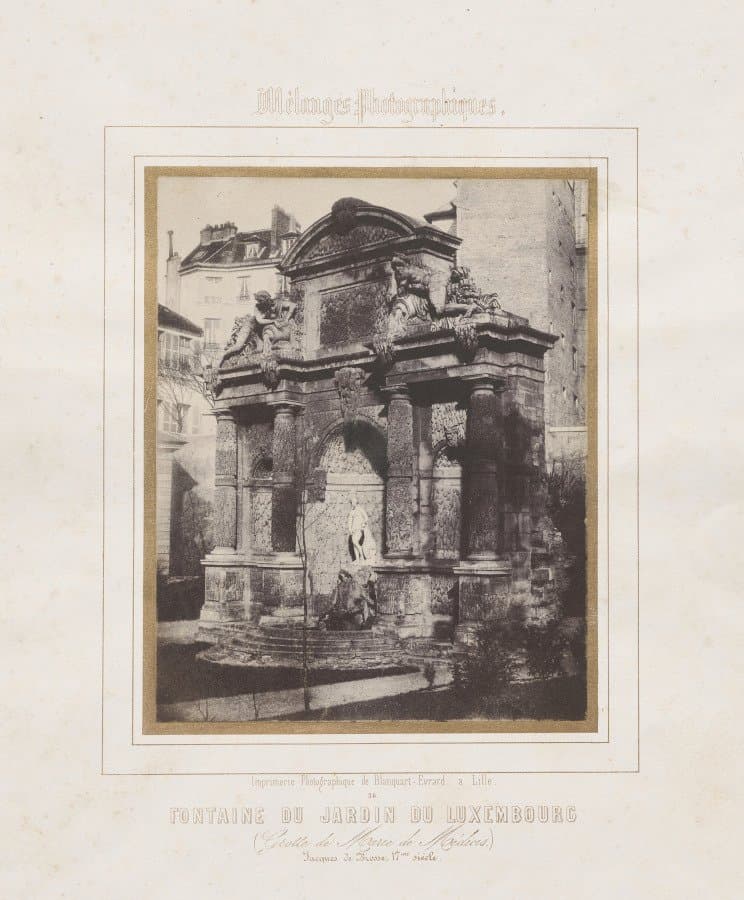 Fontaine du Jardin du Luxembourg (grotte de Marie de Médécis) (c. 1850)