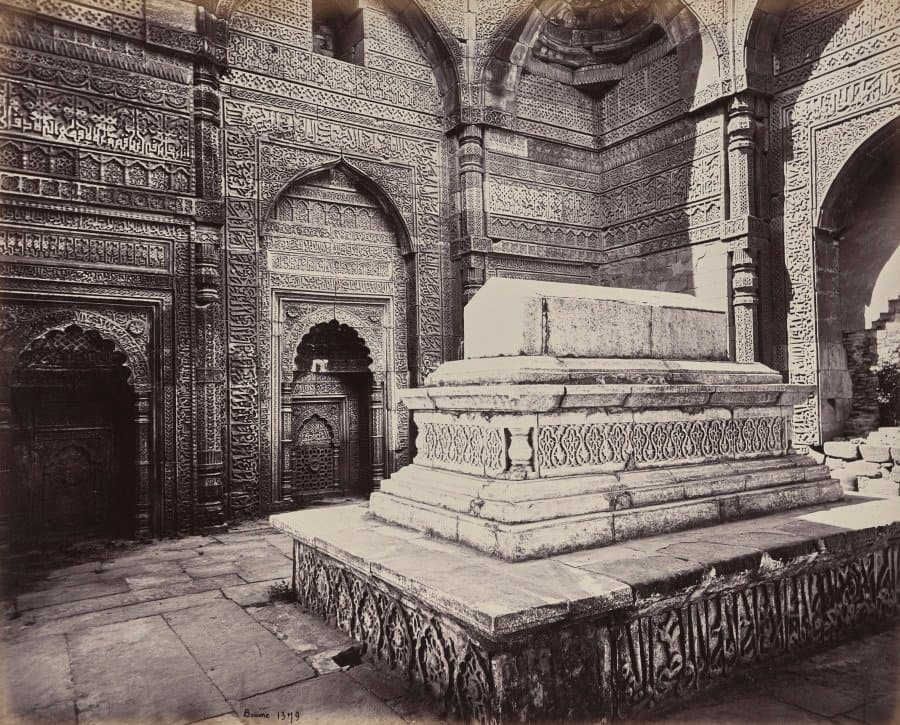 Delhi. Tomb of the Emperor Shums ooo deen Allomsh, Builder of the Kootub Minar in the Ruins of Old Delhi (1863–70)