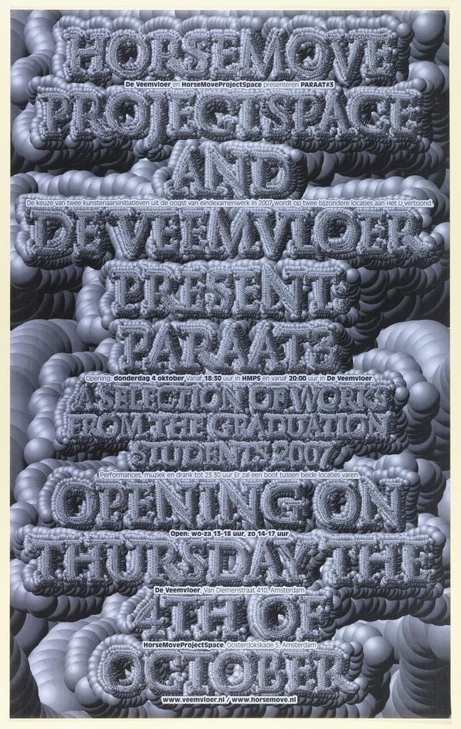 HorseMoveProjectSpace and Deveemvloer Present: Paraat 3 (2007)
