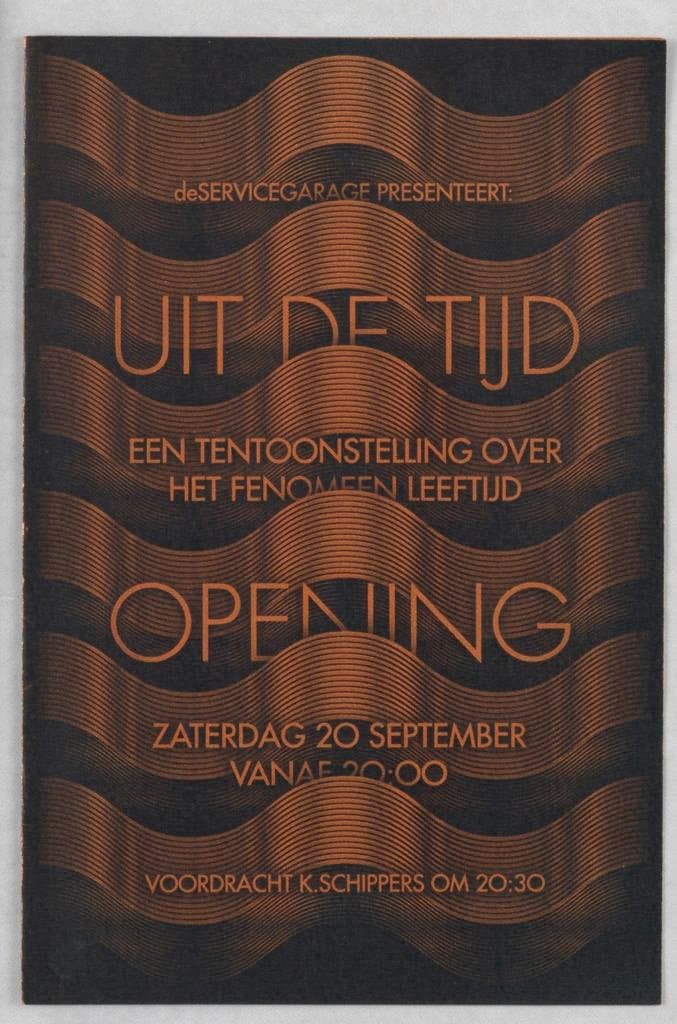Uit De Tijd: Een Tentoonstelling Over Het Fenomeen Leeftijd (Opening Invitation) (2008)