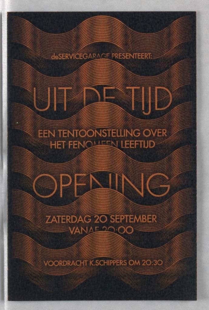 Uit De Tijd: Een Tentoonstelling Over Het Fenomeen Leeftijd (Opening Invitation) (2008)