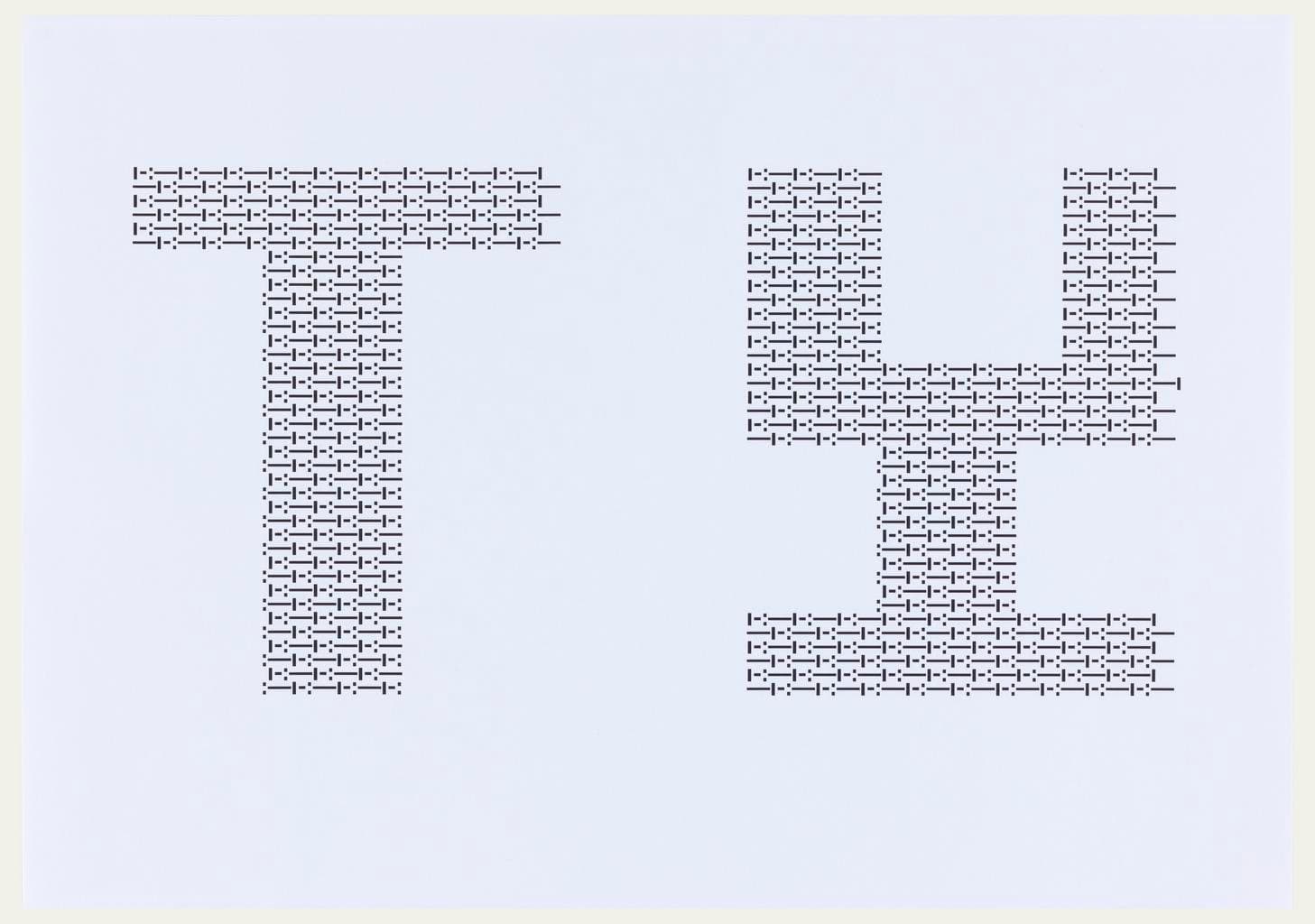 Design for T and Y with Punctuation Matrix for "Vivo in Typo" Poster (2008)