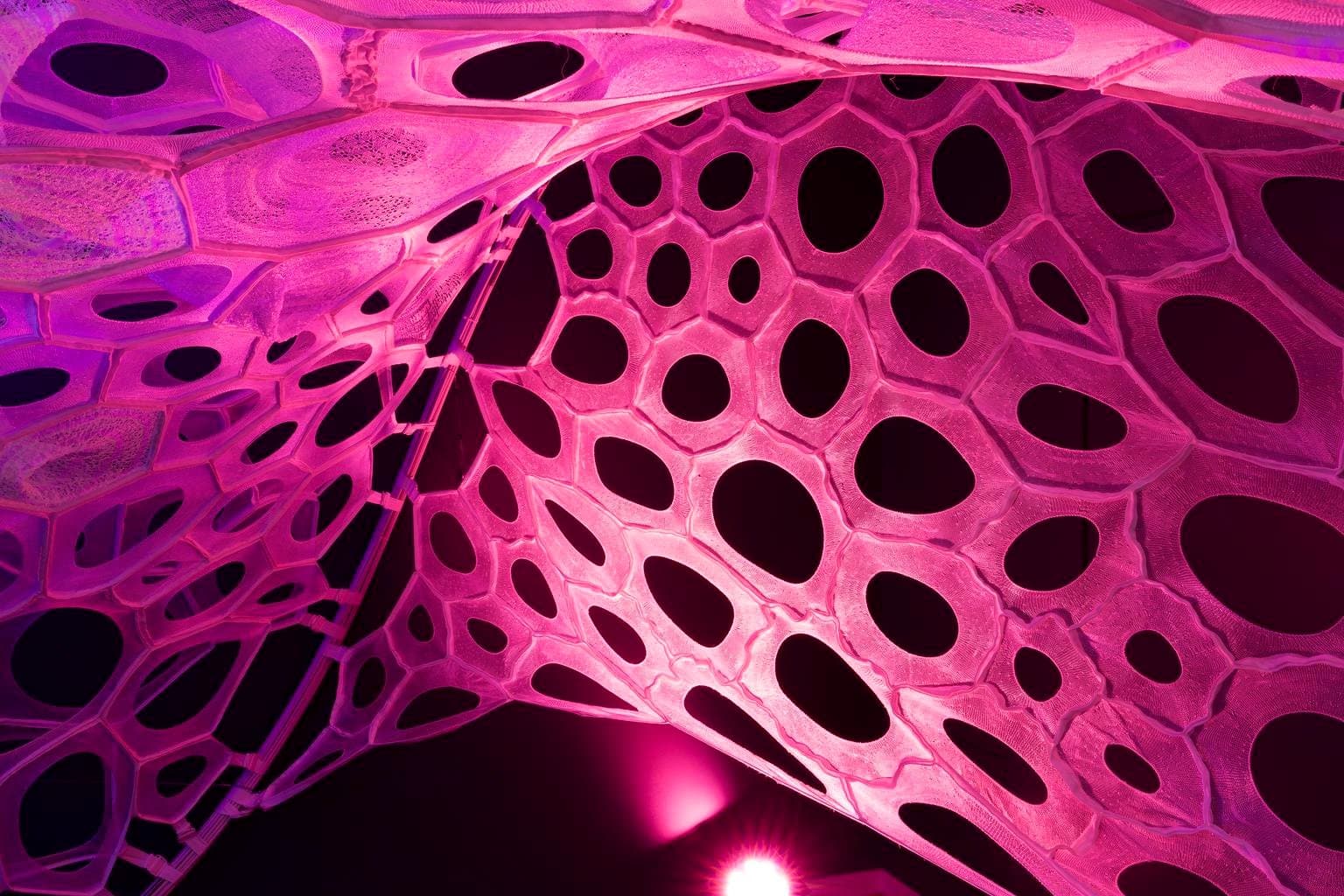 PolyThread knitted textile pavilion ([object Object])