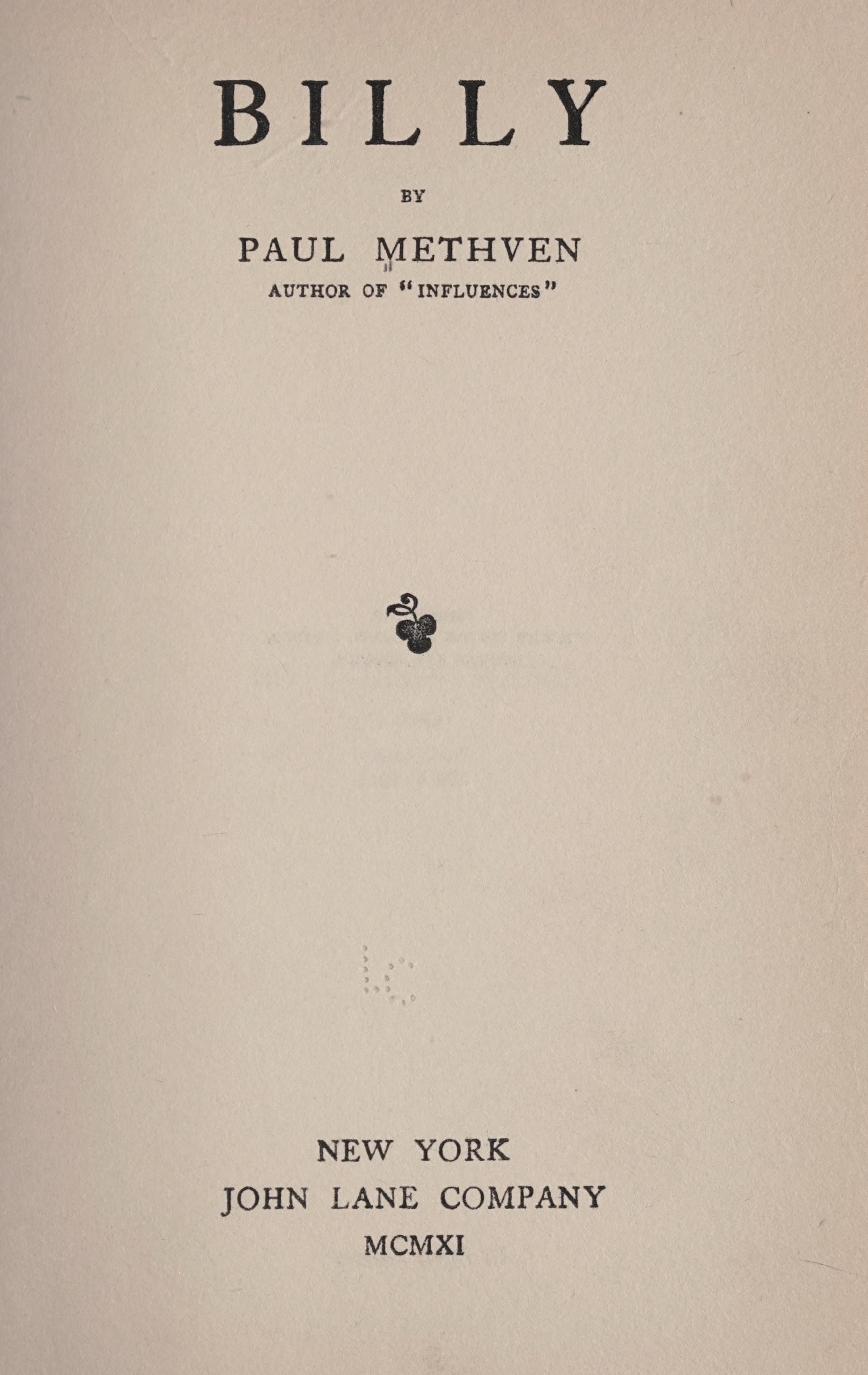 Billy (1911)