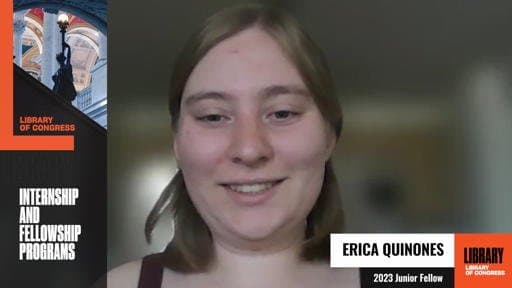 Erica Quinones: 2023 Junior Fellows Program Display Day (2023)