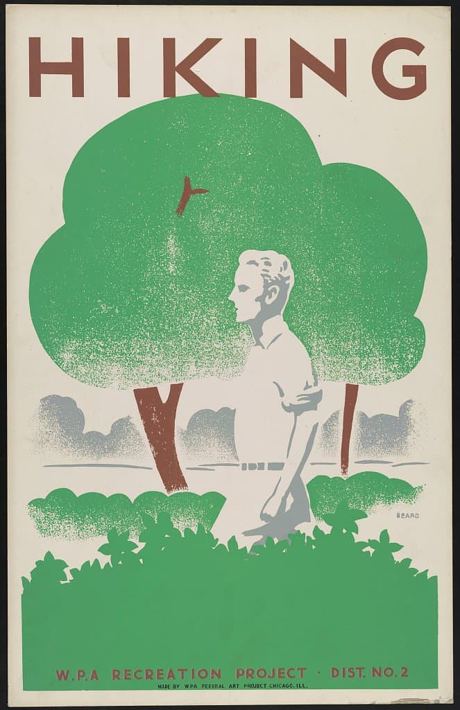 Hiking--WPA recreation project, Dist. No. 2 (1939)