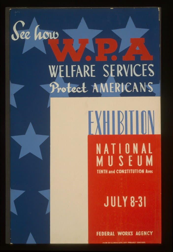See how WPA welfare services protect Americans Exhibition National Museum / (1936-01-01)