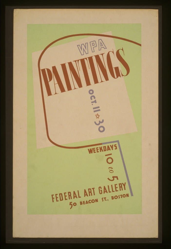 WPA paintings, Federal Art Gallery, 50 Beacon St., Boston (1936-01-01)