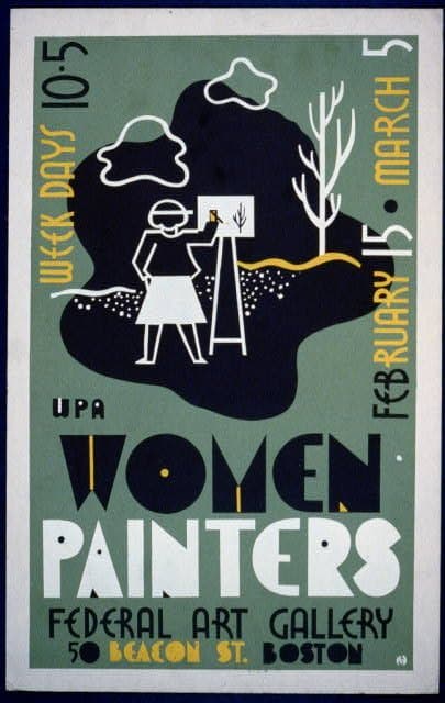 WPA women painters, Federal Art Gallery, 50 Beacon St., Boston (1936-01-01)
