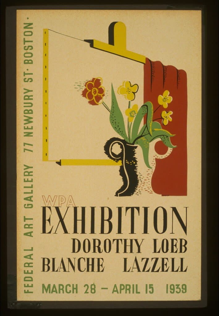 WPA exhibition [of] Dorothy Loeb [and] Blanche Lazzell Federal Art Gallery, 77 Newbury St. Boston / (1939-01-01)