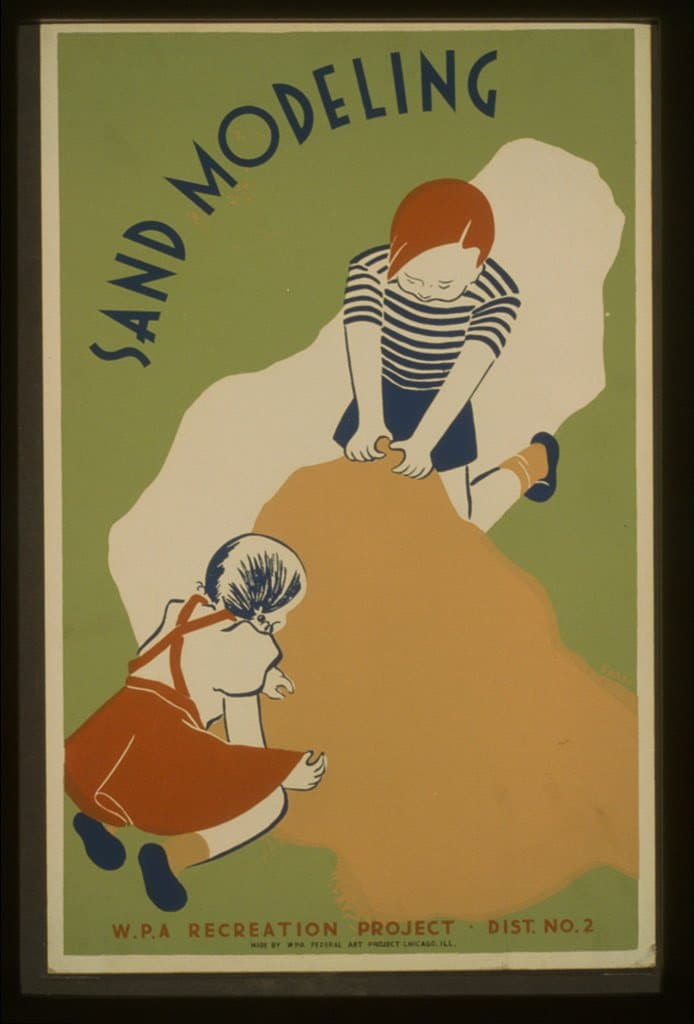 Sand modeling W.P.A recreation project - Dist. no. 2 / (1936-01-01)