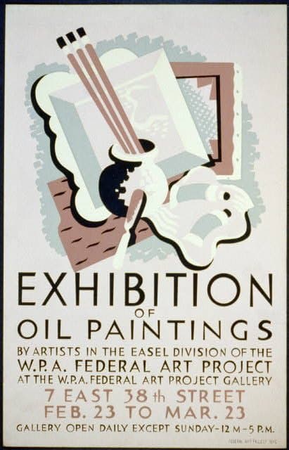 Exhibition of oil paintings by artists in the easel division of the W.P.A. Federal Art Project at the W.P.A. Federal Art Project Gallery (1936-01-01)