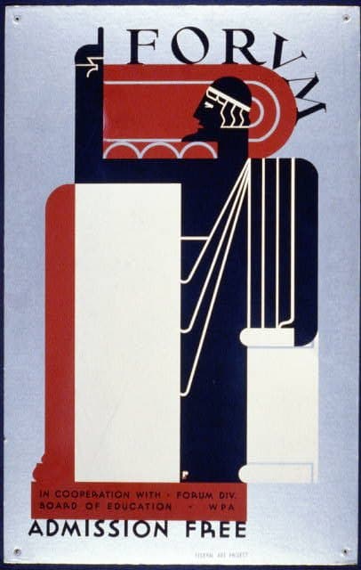 Forum In cooperation with Forum Div., Board of Education, WPA : Admission free / (1936-01-01)