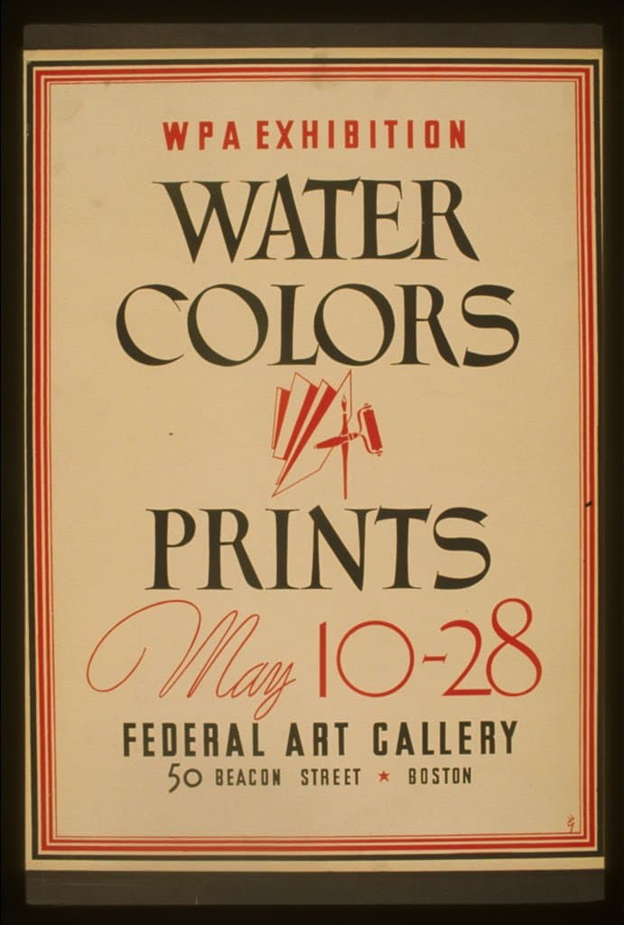 WPA exhibition water colors [and] prints, Federal Art Gallery / (1936-01-01)